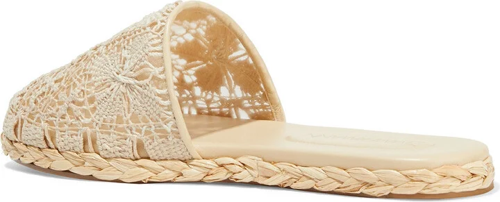 Raffia-trimmed crochet espadrilles - Image 3