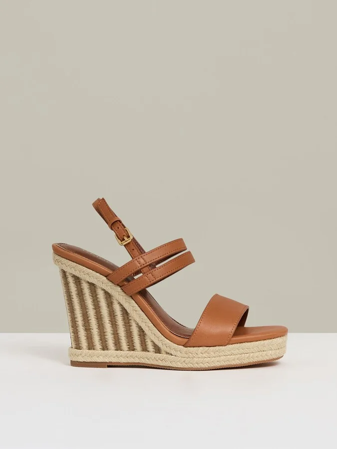Raffia Wedge Heeled Sandals