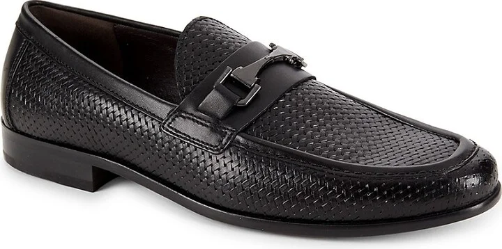Raffia-Woven Riding Bit Loafers - Image 2