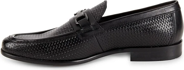 Raffia-Woven Riding Bit Loafers - Image 4