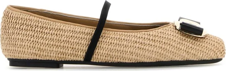 Raffia Zina Ballerinas
