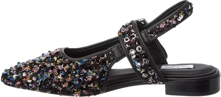 Rag & Bone Astra Boucle & Leather Slingback Flat - Image 2