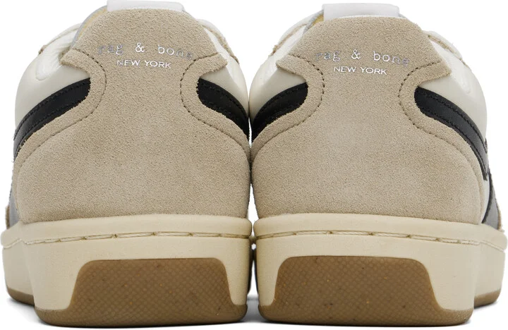 rag & bone Beige Retro Court Leather Sneakers - Image 2
