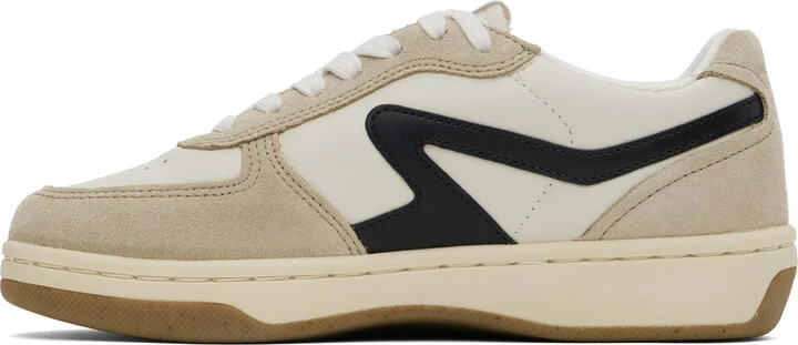 rag & bone Beige Retro Court Leather Sneakers - Image 3