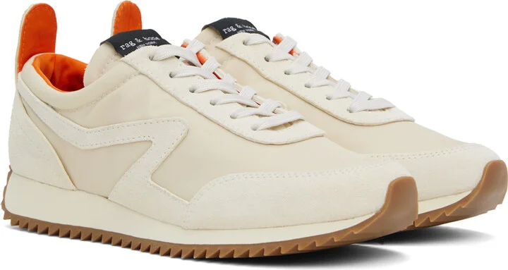 rag & bone Beige Retro Runner Sneakers - Image 4