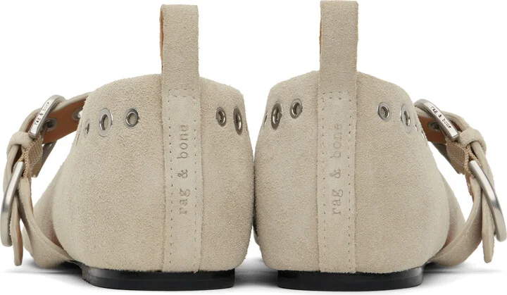 rag & bone Beige Spire Mary Jane Ballerina Flats - Image 2