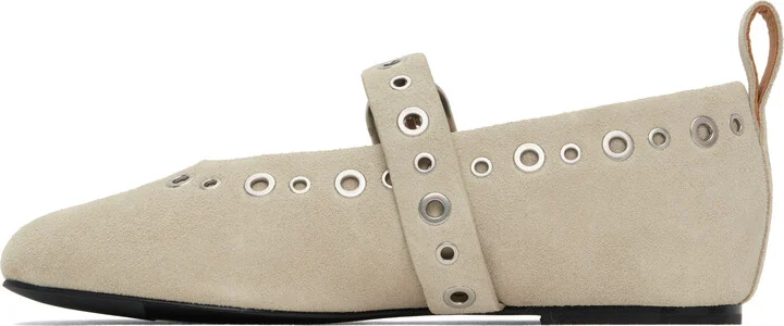 rag & bone Beige Spire Mary Jane Ballerina Flats - Image 3