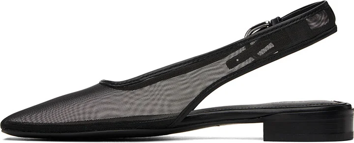 rag & bone Black Astra Slingback Ballerina Flats - Image 3