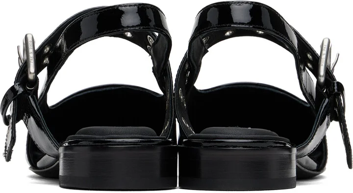 rag & bone Black Astra Slingback Ballerina Flats - Image 2