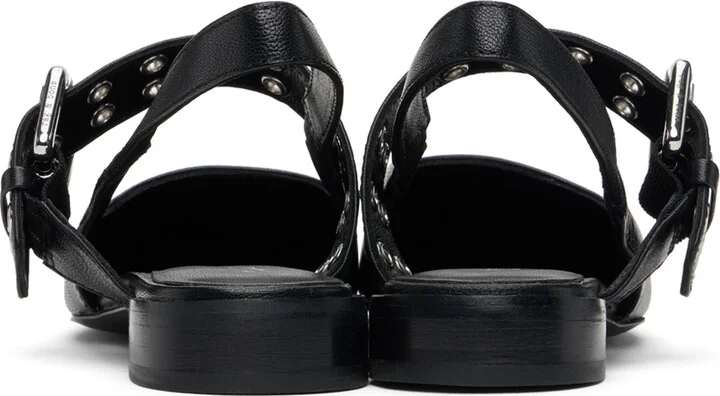 rag & bone Black Astra Slingback Slippers - Image 2