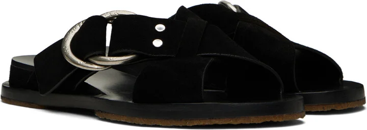 rag & bone Black Beau Cross Sandals - Image 4