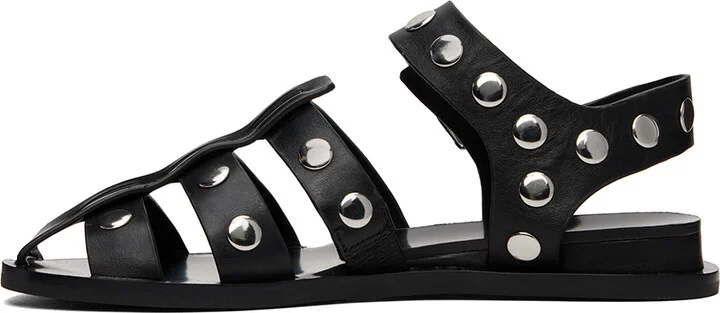 rag & bone Black Beau Fisherman Sandals - Image 3