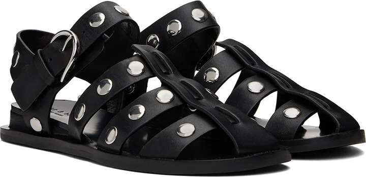 rag & bone Black Beau Fisherman Sandals - Image 4