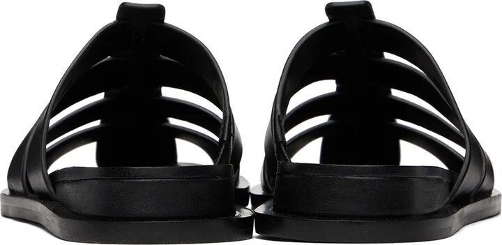 rag & bone Black Beau Fisherman Slides - Image 2