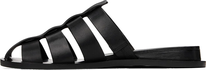 rag & bone Black Beau Fisherman Slides - Image 3