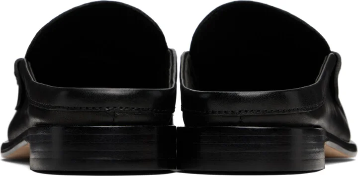 rag & bone Black Carter Leather Mule Loafers - Image 2