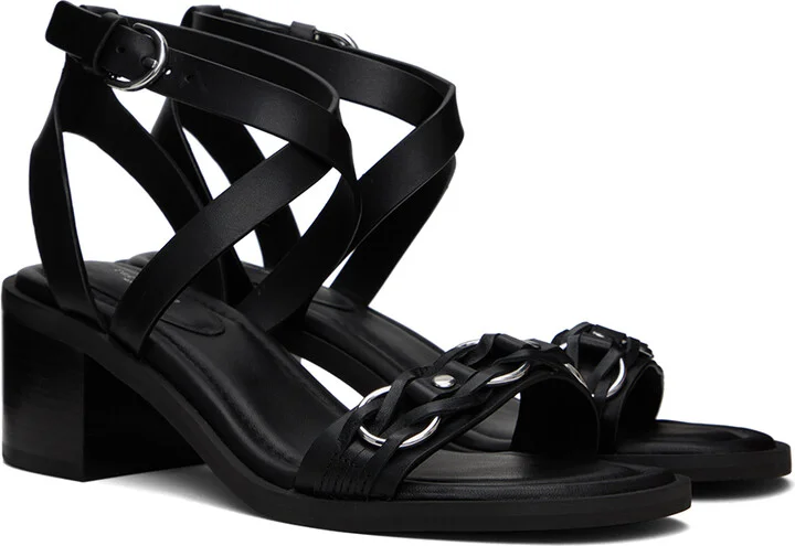 rag & bone Black Geo Chain Block Heeled Sandals - Image 4