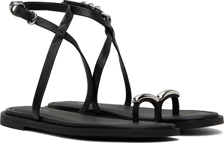 rag & bone Black Geo Ring Sandals - Image 4