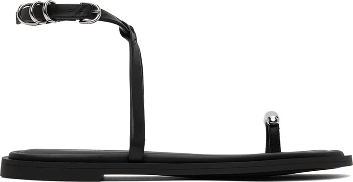 rag & bone Black Geo Ring Sandals