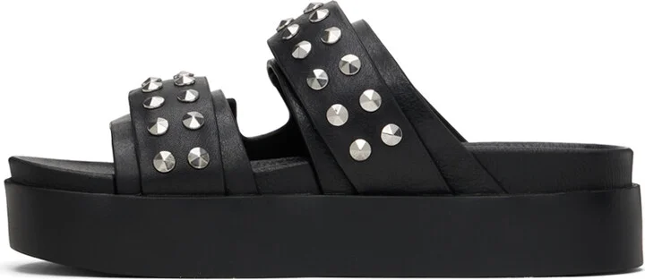 rag & bone Black Geo Stud Platform Sandal - Image 3