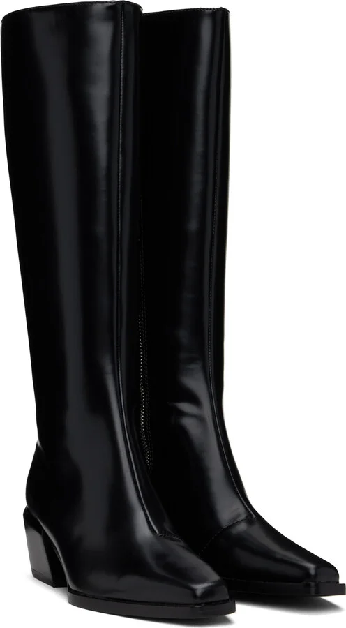 rag & bone Black Joni Knee High Tall Boots - Image 4
