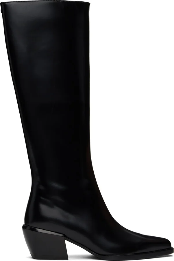 rag & bone Black Joni Knee High Tall Boots