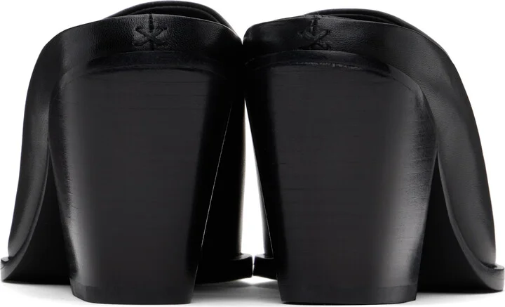 rag & bone Black Joni Leather Mules - Image 2