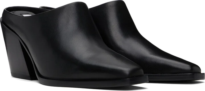 rag & bone Black Joni Leather Mules - Image 4