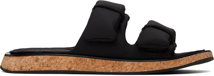 rag & bone Black Parque Slides
