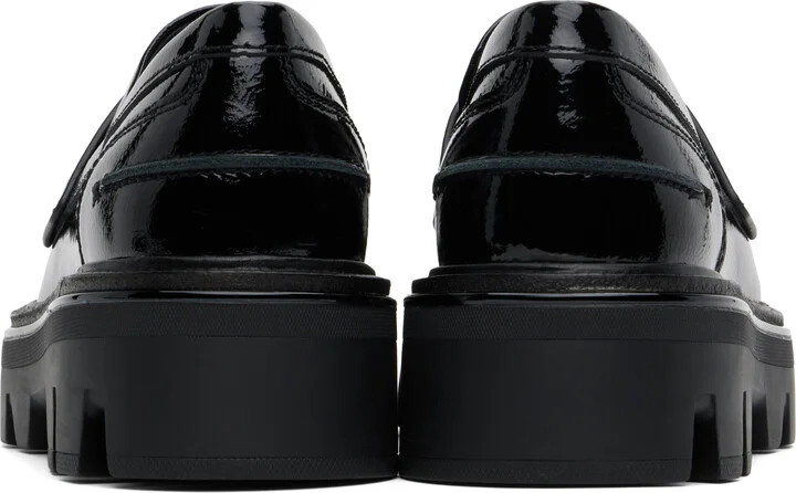 rag & bone Black Quinn Leather Loafers - Image 2