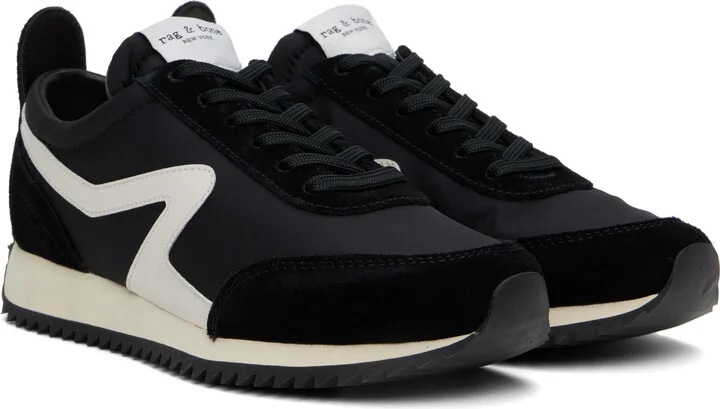 rag & bone Black Retro Runner Sneakers - Image 4