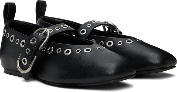 rag & bone Black Spire Mary Jane Ballerina Flats - Image 4