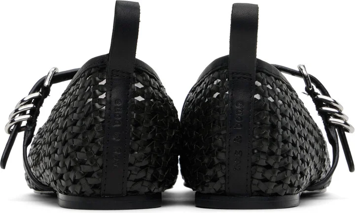 rag & bone Black Spire Mary Jane Ballerina Flats - Image 2