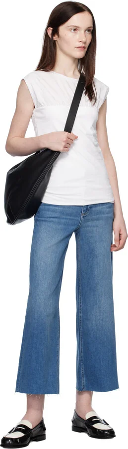 rag & bone Black & White Carter Leather Loafers - Image 5