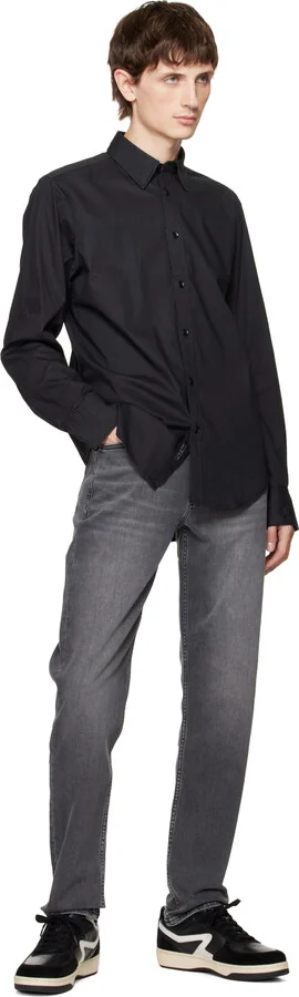 rag & bone Black & White Retro Court Sneakers - Image 5