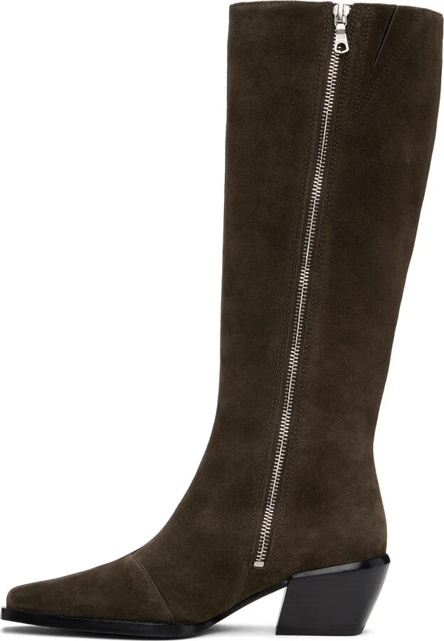 rag & bone Brown Joni Knee High Tall Boots - Image 3