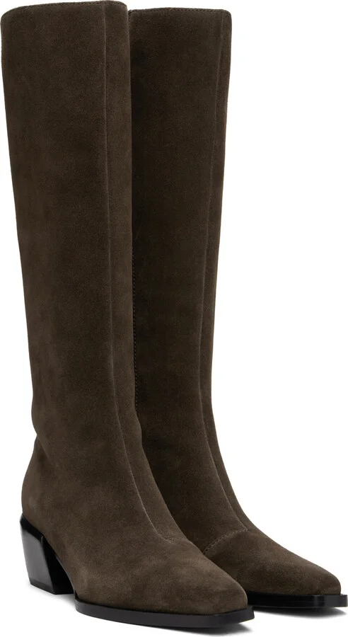 rag & bone Brown Joni Knee High Tall Boots - Image 4