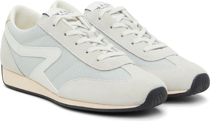 rag & bone Gray Retro Runner Slim Sneakers - Image 4