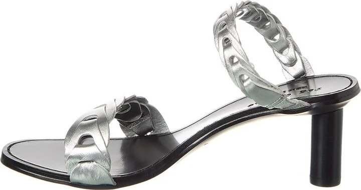 Rag & Bone Infinity Mid Heel Leather Sandal - Image 2