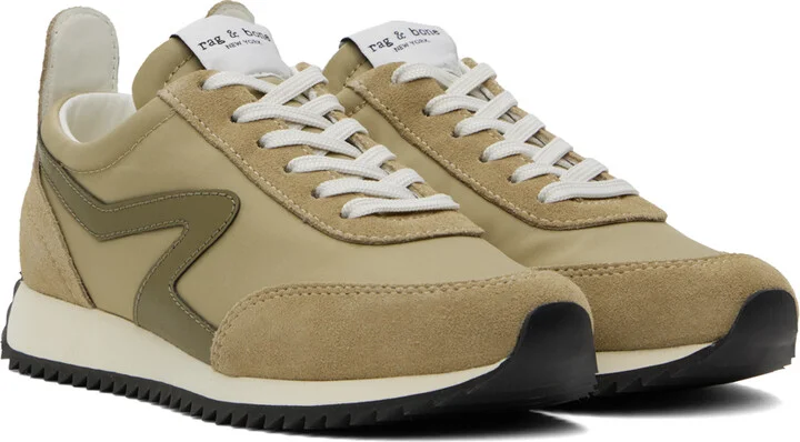 rag & bone Khaki Retro Runner Sneakers - Image 4