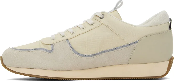 rag & bone Off-White & Gray Pursuit Retro Runner Sneakers - Image 3