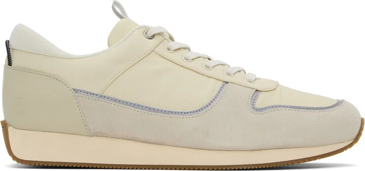 rag & bone Off-White & Gray Pursuit Retro Runner Sneakers