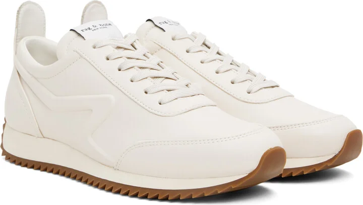 rag & bone Off-White Retro Runner Sneakers - Image 4