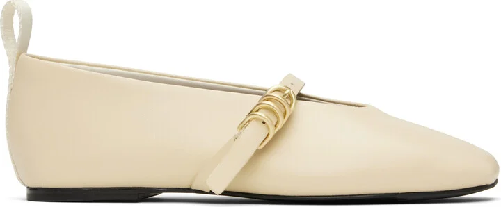 rag & bone Off-White Spire Mary Jane Ballerina Flats