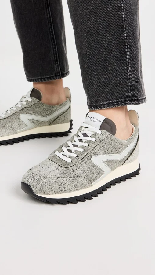 rag & bone Retro Runner Chenille Sneakers - Image 3