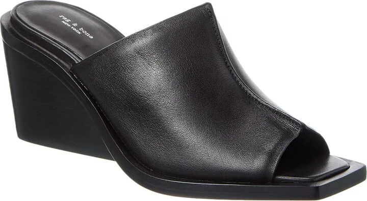 Rag & Bone Santiago Leather Wedge Sandal