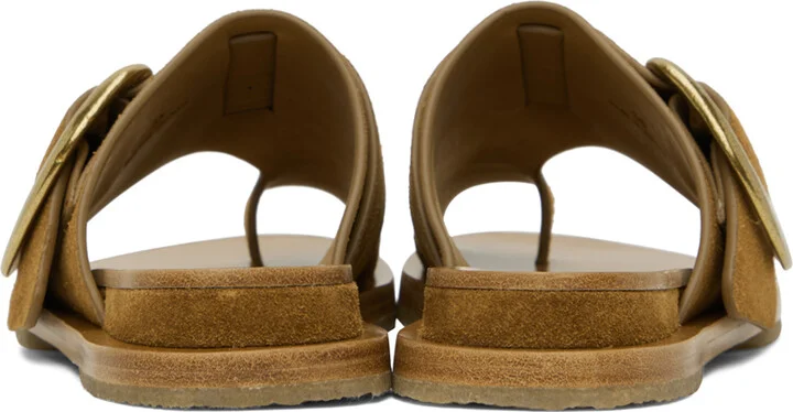 rag & bone Tan Beau Buckle Sandals - Image 2