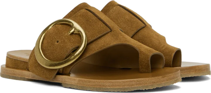 rag & bone Tan Beau Buckle Sandals - Image 4