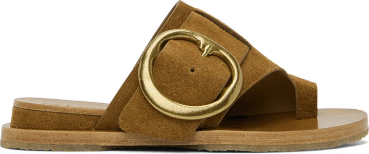 rag & bone Tan Beau Buckle Sandals