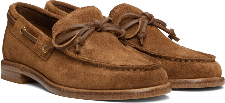 rag & bone Tan Carter Suede Boat Shoes - Image 4